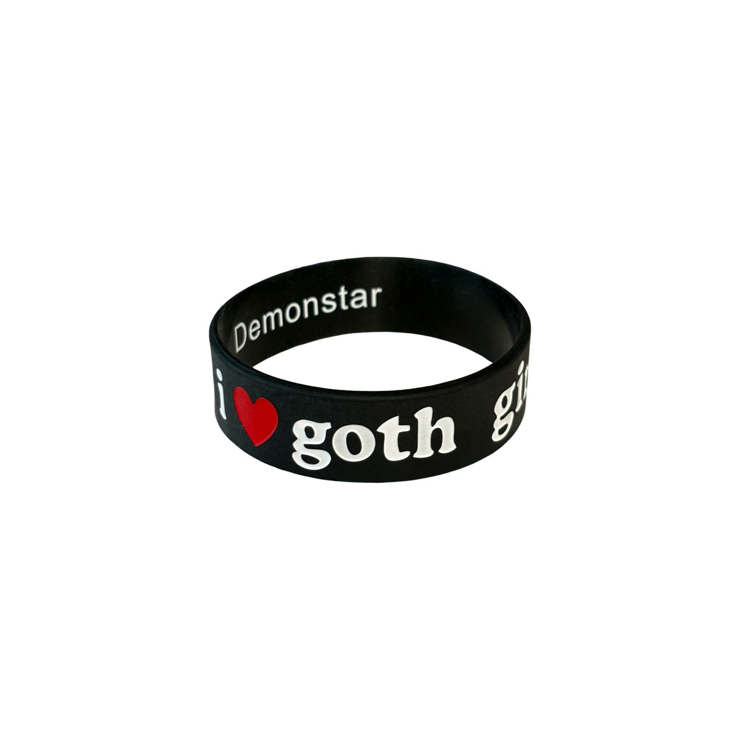 i ❤️ goth girls wristband